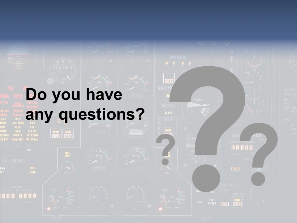 Cockpit Arrival Captain PowerPoint Template