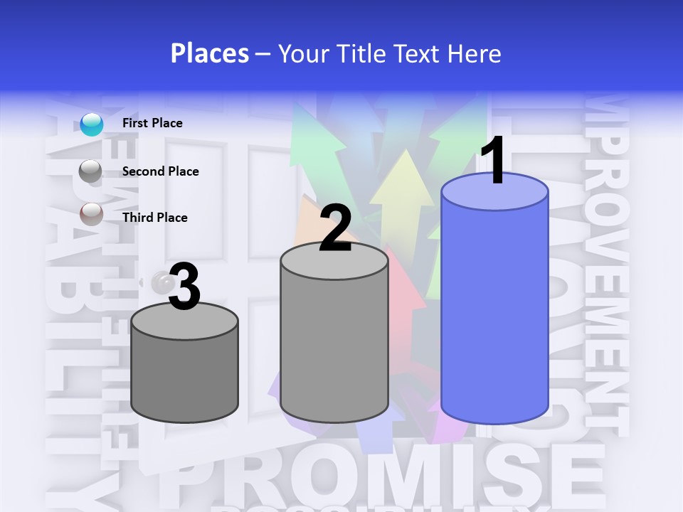 Arrow Encourage Growth PowerPoint Template