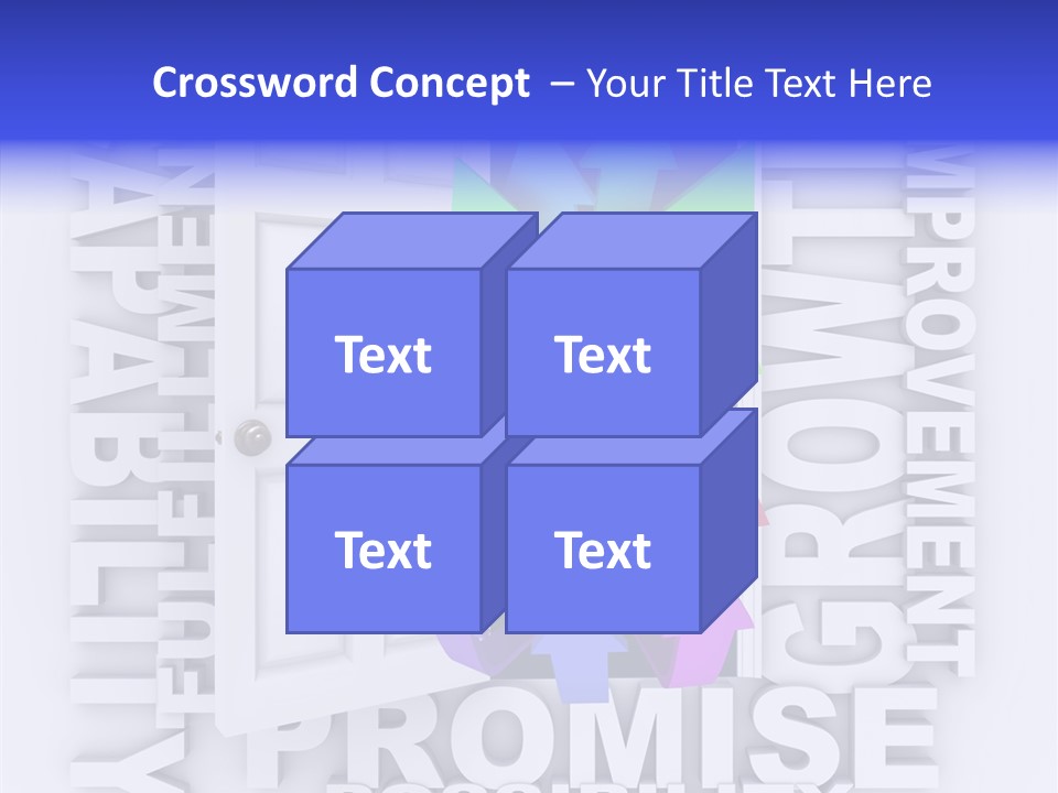 Arrow Encourage Growth PowerPoint Template