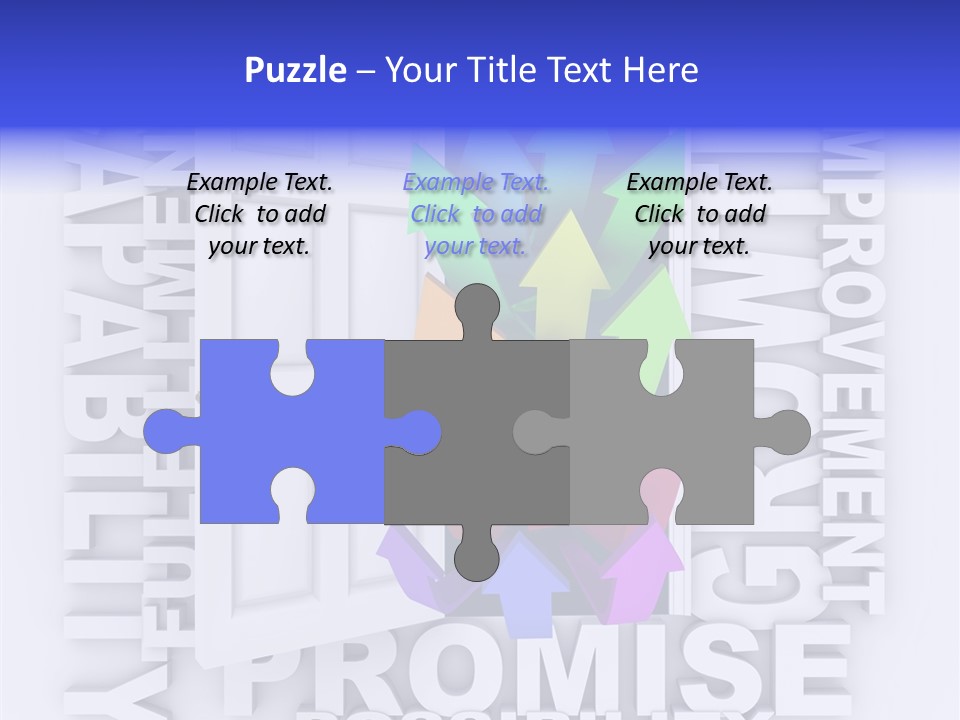 Arrow Encourage Growth PowerPoint Template