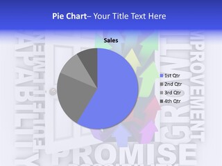 Arrow Encourage Growth PowerPoint Template