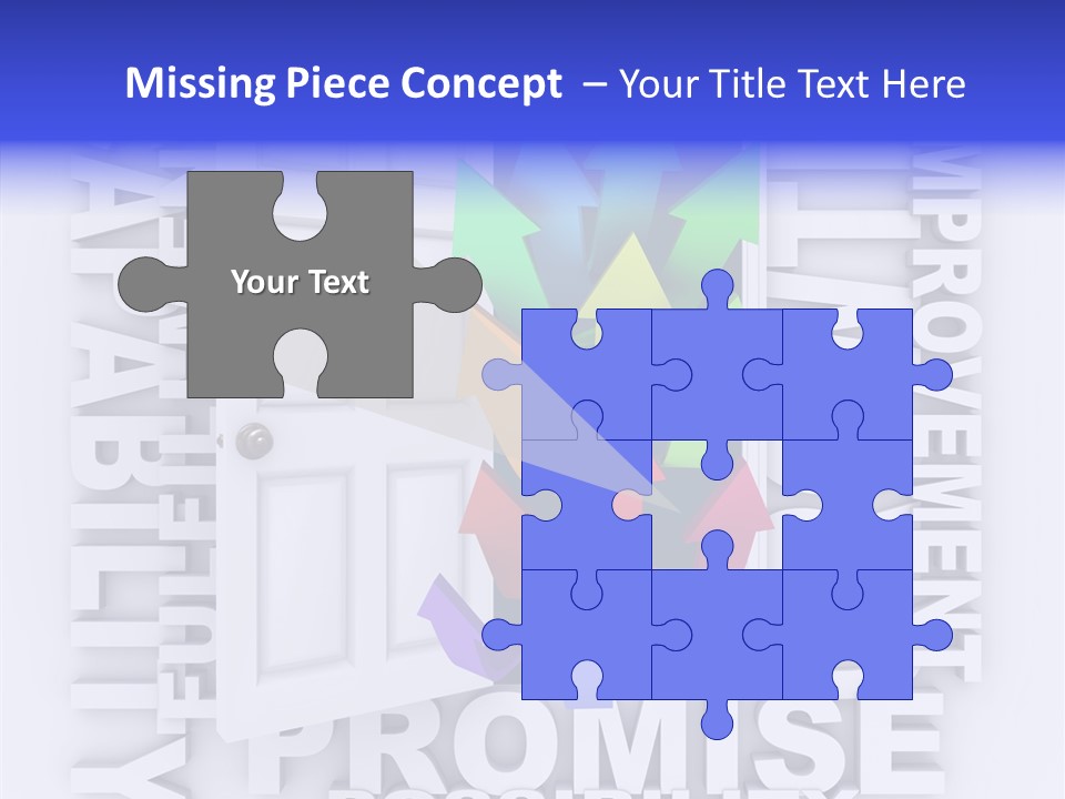 Arrow Encourage Growth PowerPoint Template