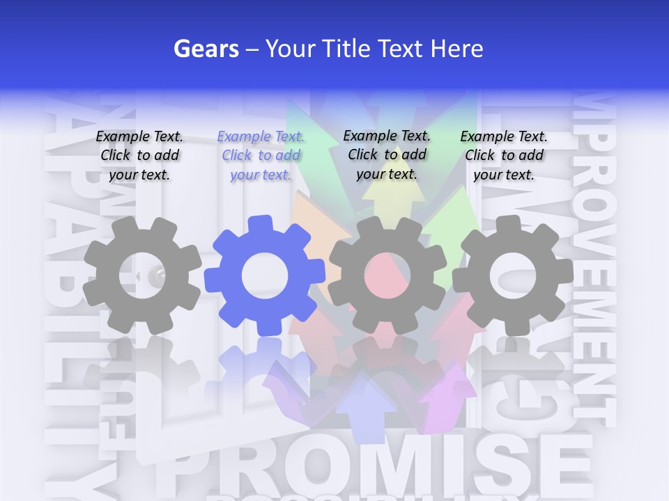 Arrow Encourage Growth PowerPoint Template