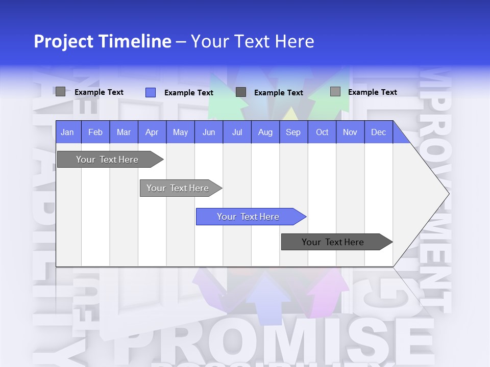 Arrow Encourage Growth PowerPoint Template