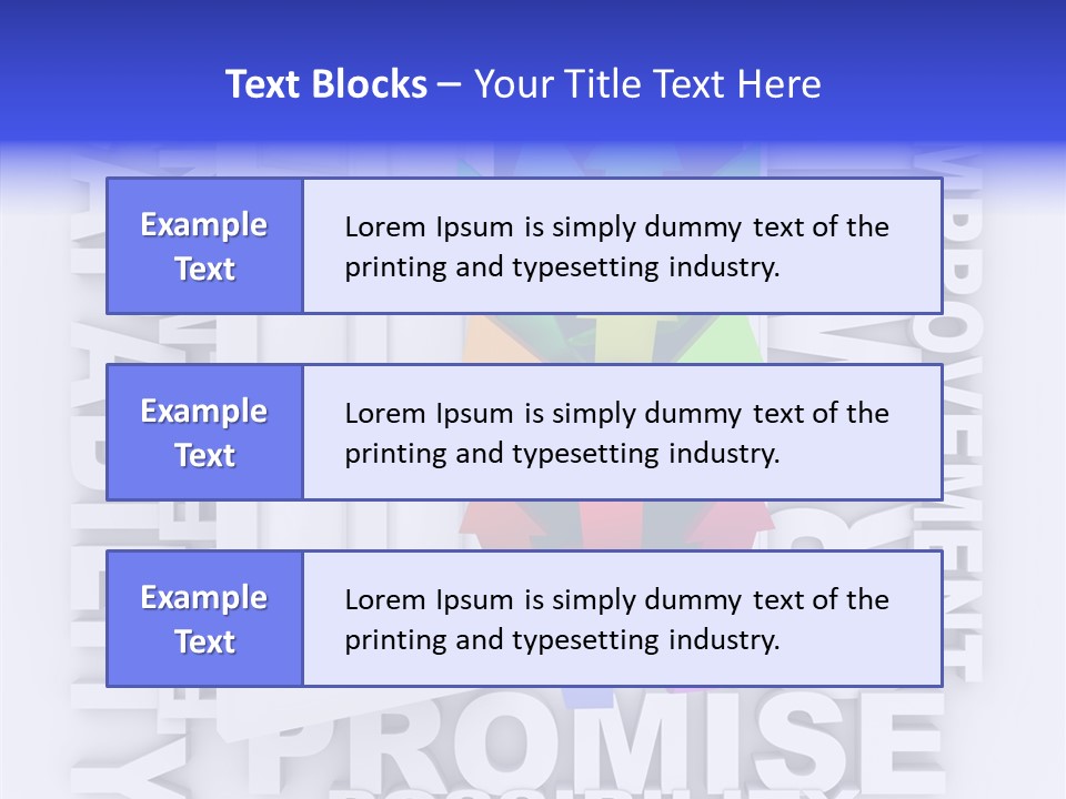 Arrow Encourage Growth PowerPoint Template