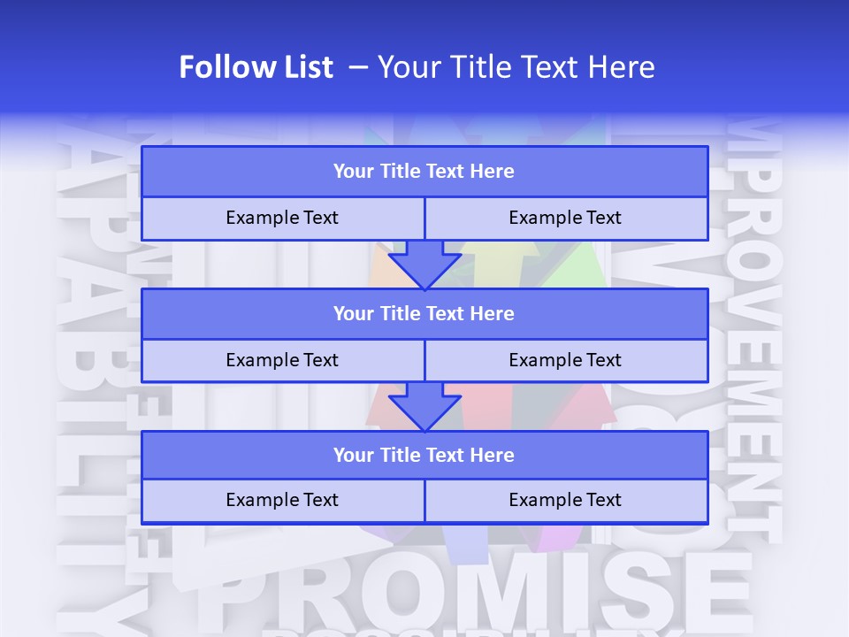 Arrow Encourage Growth PowerPoint Template