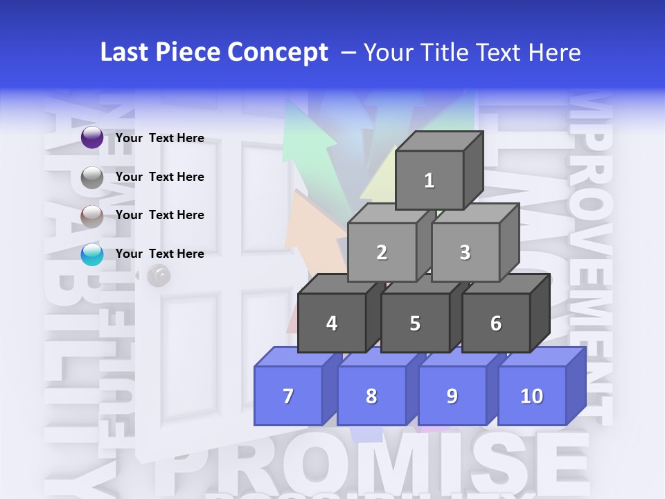 Arrow Encourage Growth PowerPoint Template