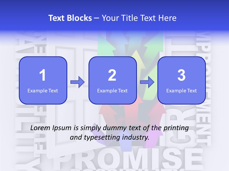 Arrow Encourage Growth PowerPoint Template