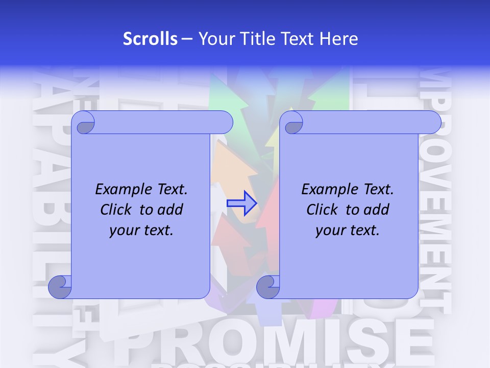 Arrow Encourage Growth PowerPoint Template