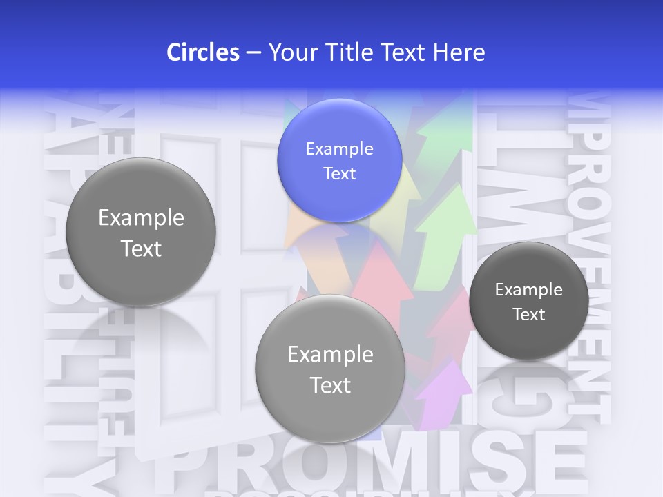 Arrow Encourage Growth PowerPoint Template