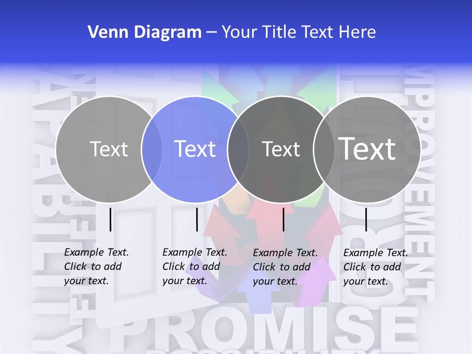 Arrow Encourage Growth PowerPoint Template