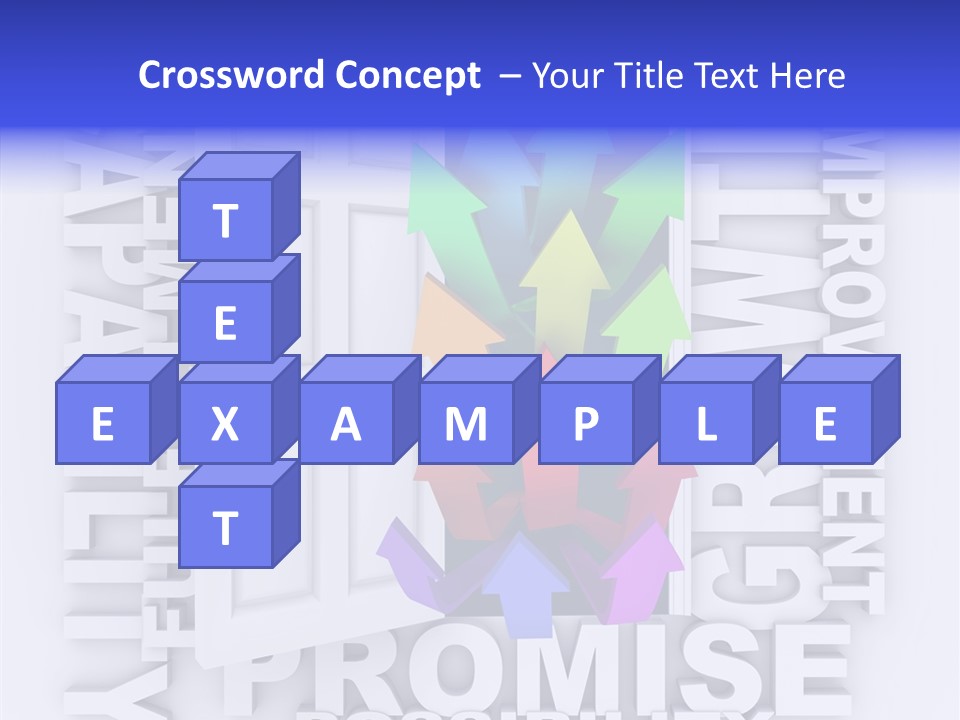 Arrow Encourage Growth PowerPoint Template