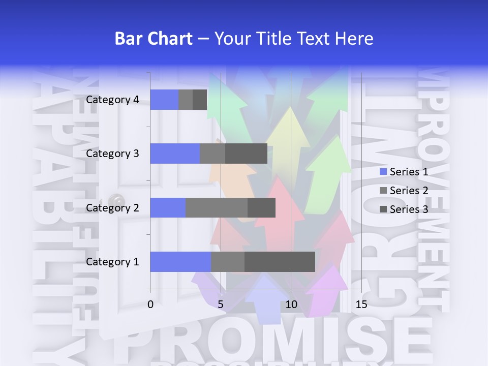 Arrow Encourage Growth PowerPoint Template