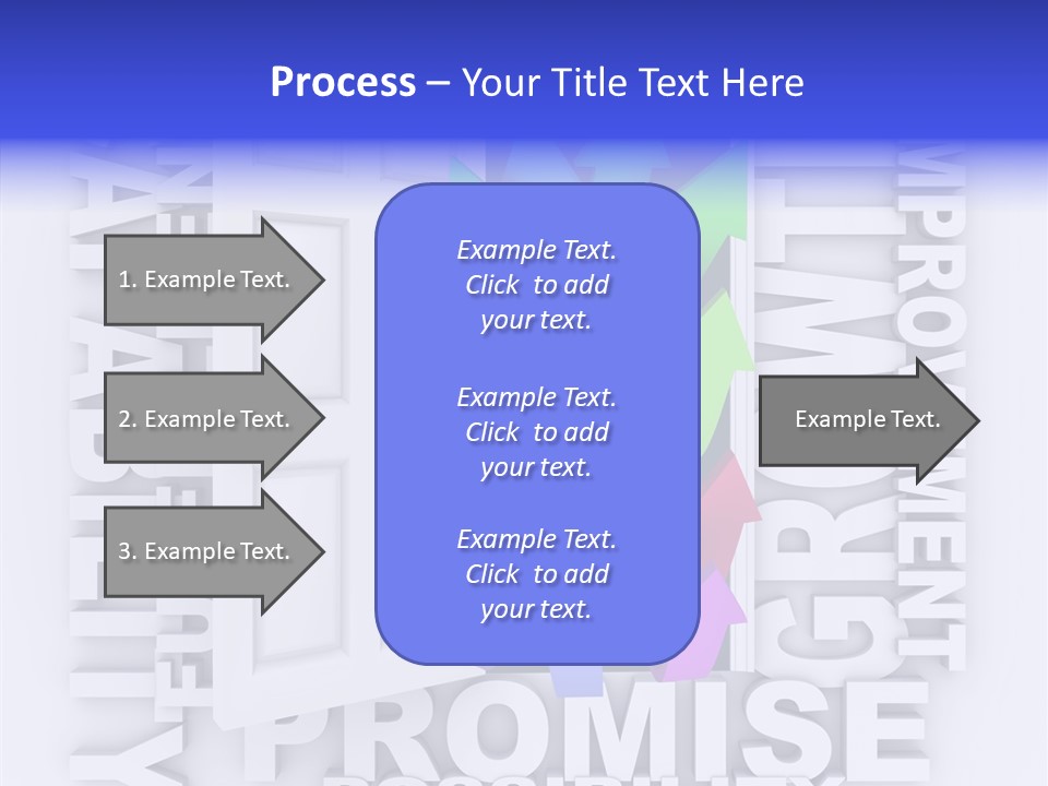 Arrow Encourage Growth PowerPoint Template