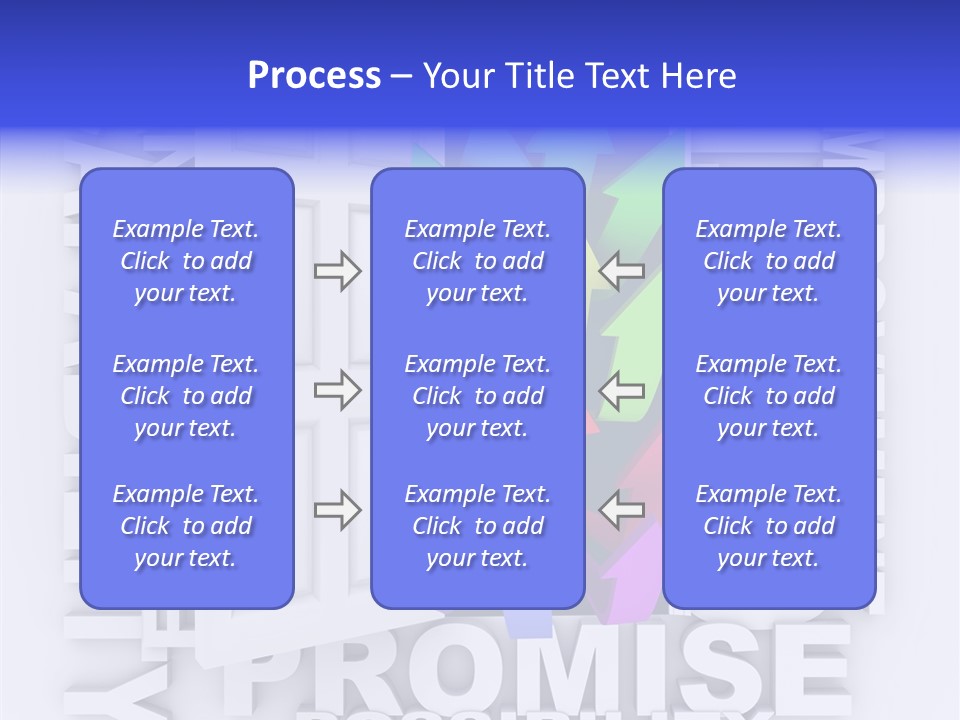 Arrow Encourage Growth PowerPoint Template
