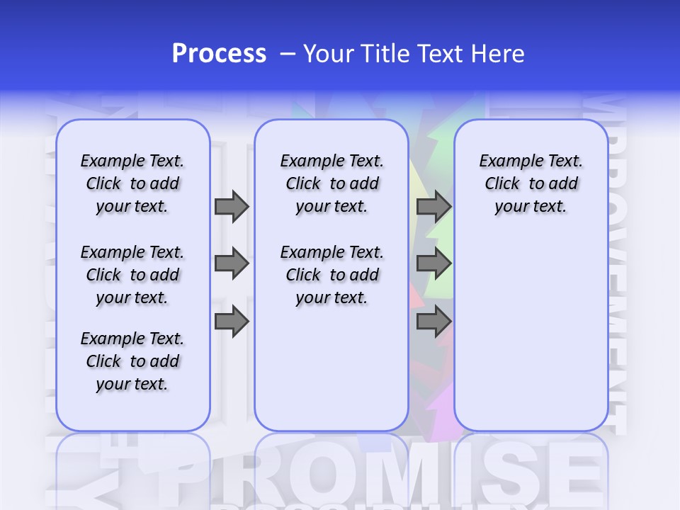 Arrow Encourage Growth PowerPoint Template