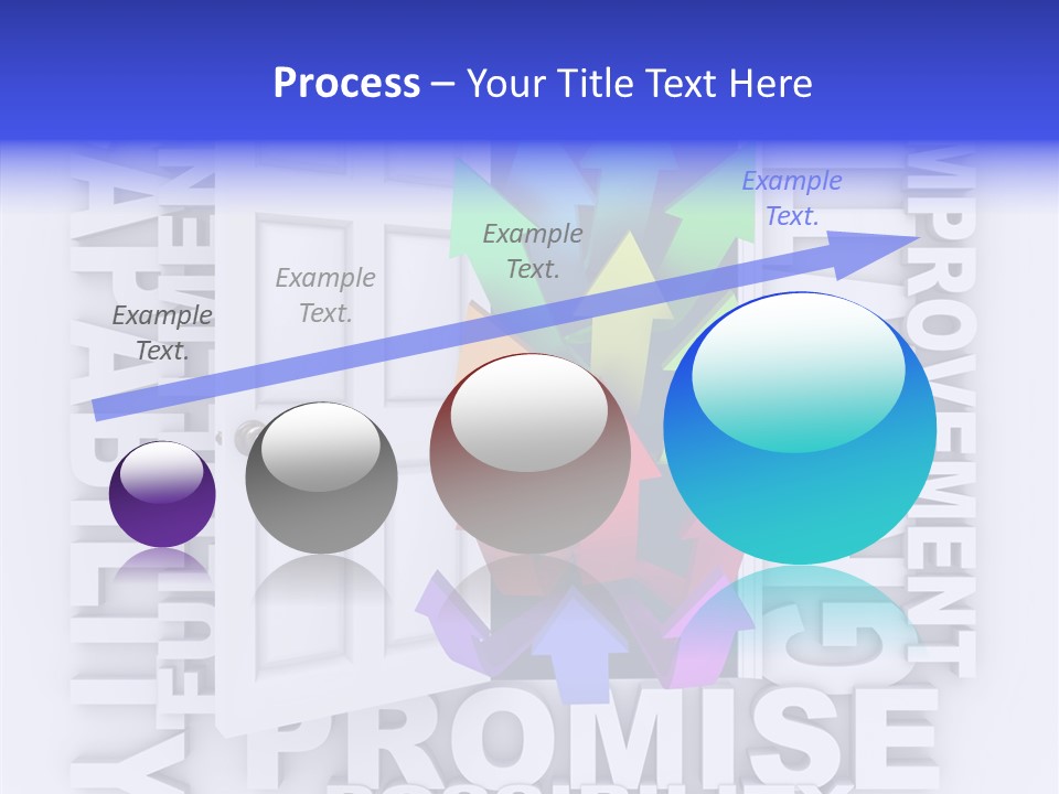 Arrow Encourage Growth PowerPoint Template