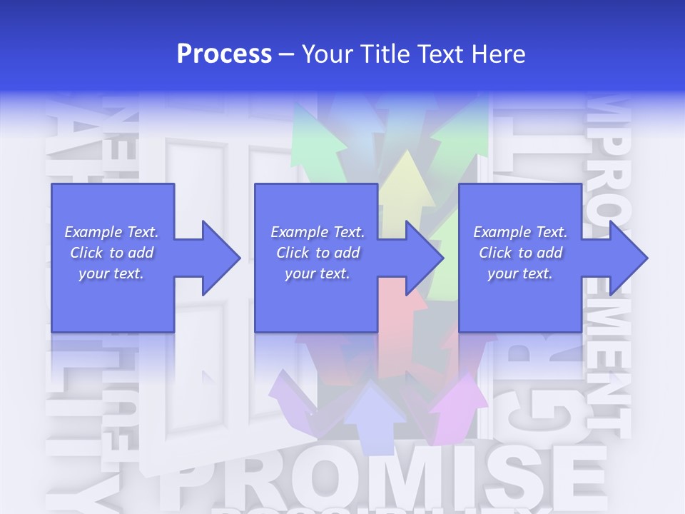 Arrow Encourage Growth PowerPoint Template