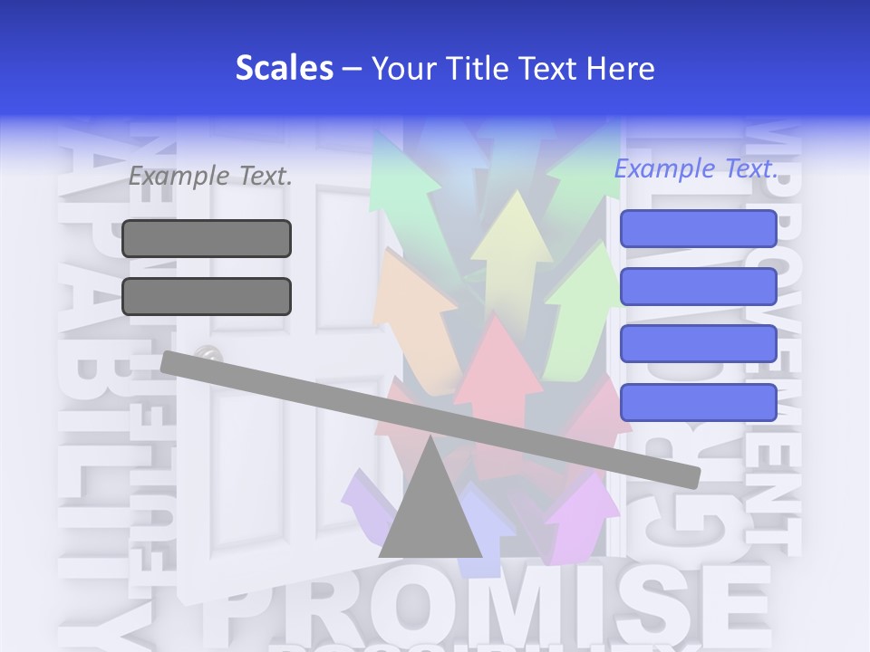Arrow Encourage Growth PowerPoint Template