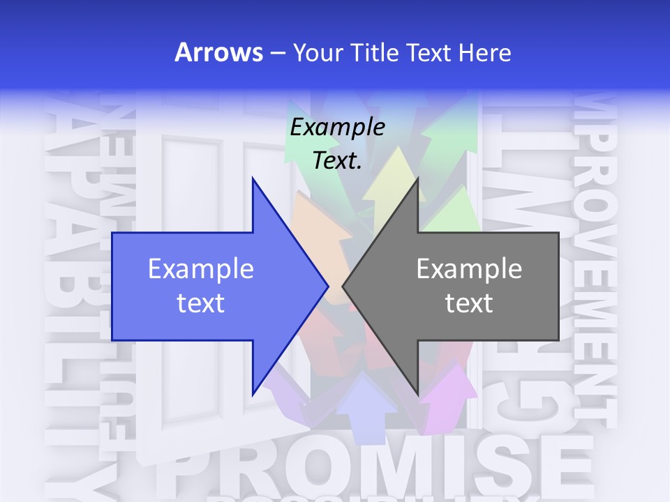 Arrow Encourage Growth PowerPoint Template