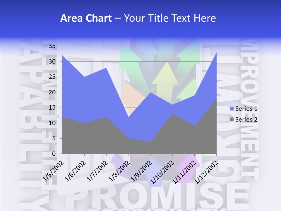 Arrow Encourage Growth PowerPoint Template