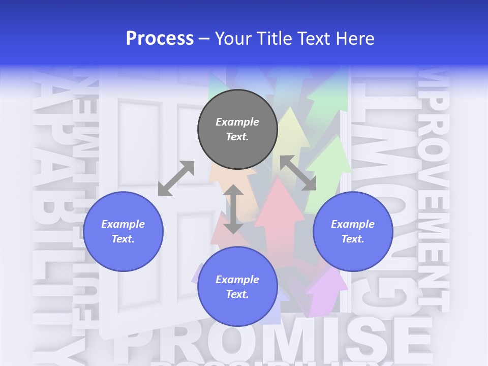 Arrow Encourage Growth PowerPoint Template