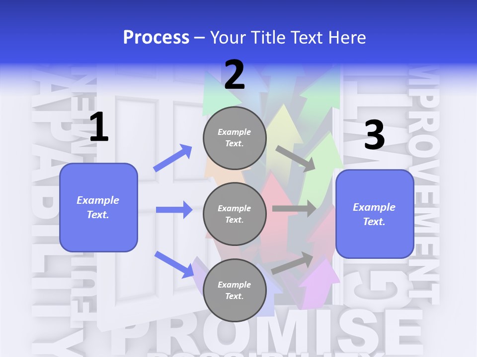 Arrow Encourage Growth PowerPoint Template
