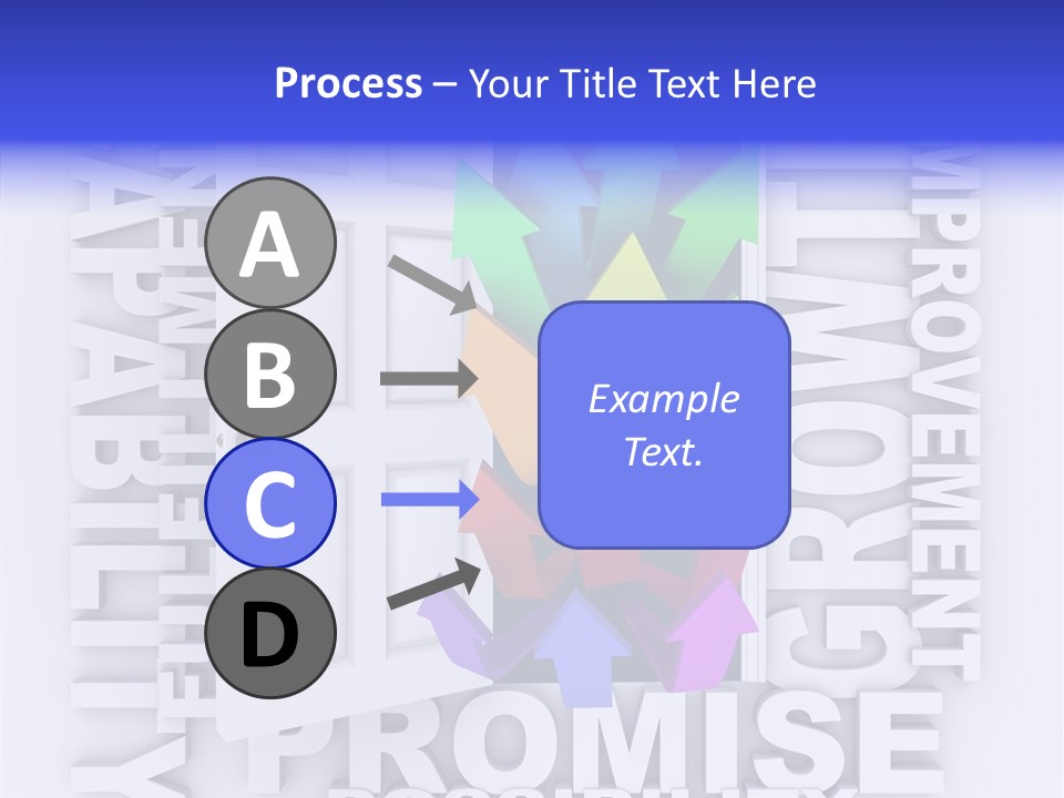 Arrow Encourage Growth PowerPoint Template