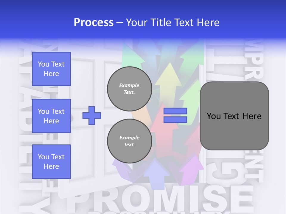 Arrow Encourage Growth PowerPoint Template