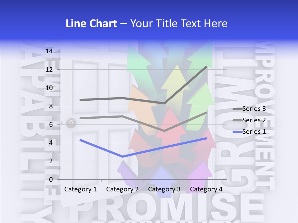 Arrow Encourage Growth PowerPoint Template