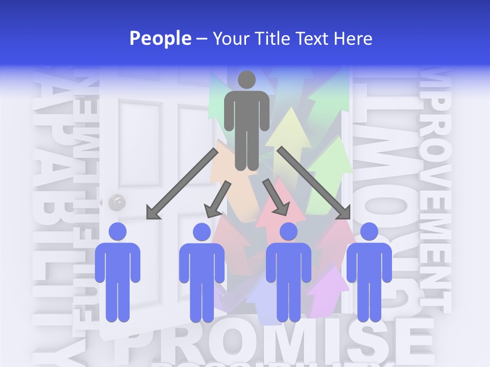 Arrow Encourage Growth PowerPoint Template
