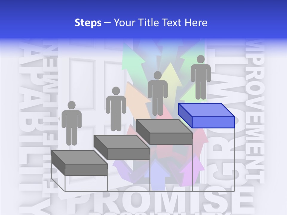 Arrow Encourage Growth PowerPoint Template