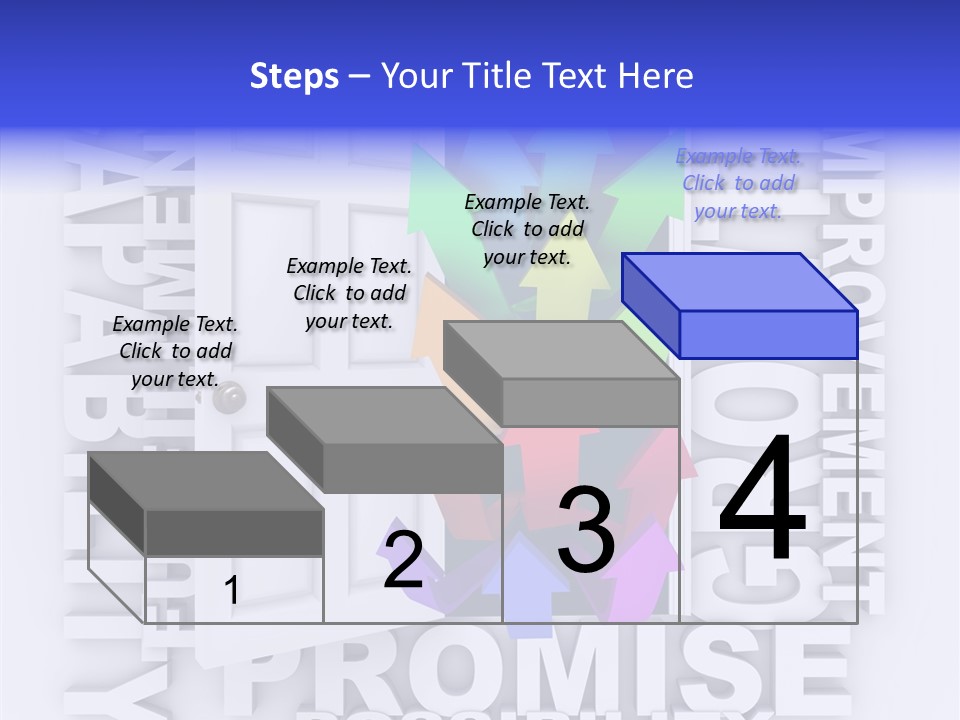 Arrow Encourage Growth PowerPoint Template
