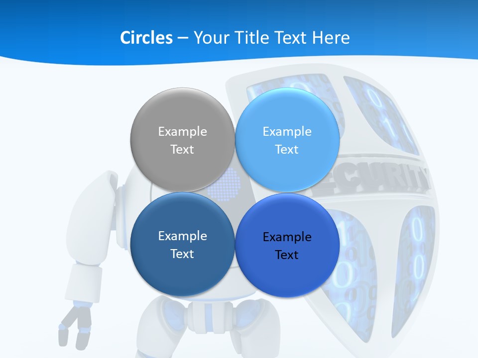 Isolated Robot Internet PowerPoint Template