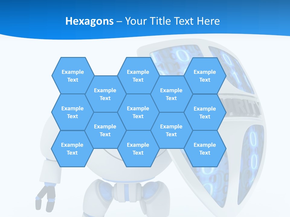 Isolated Robot Internet PowerPoint Template
