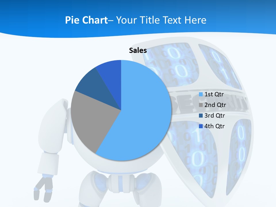 Isolated Robot Internet PowerPoint Template