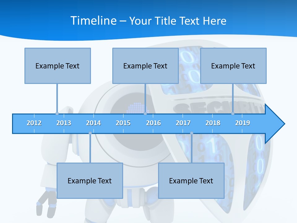 Isolated Robot Internet PowerPoint Template
