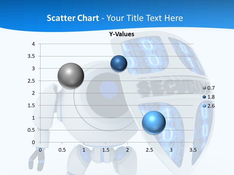 Isolated Robot Internet PowerPoint Template