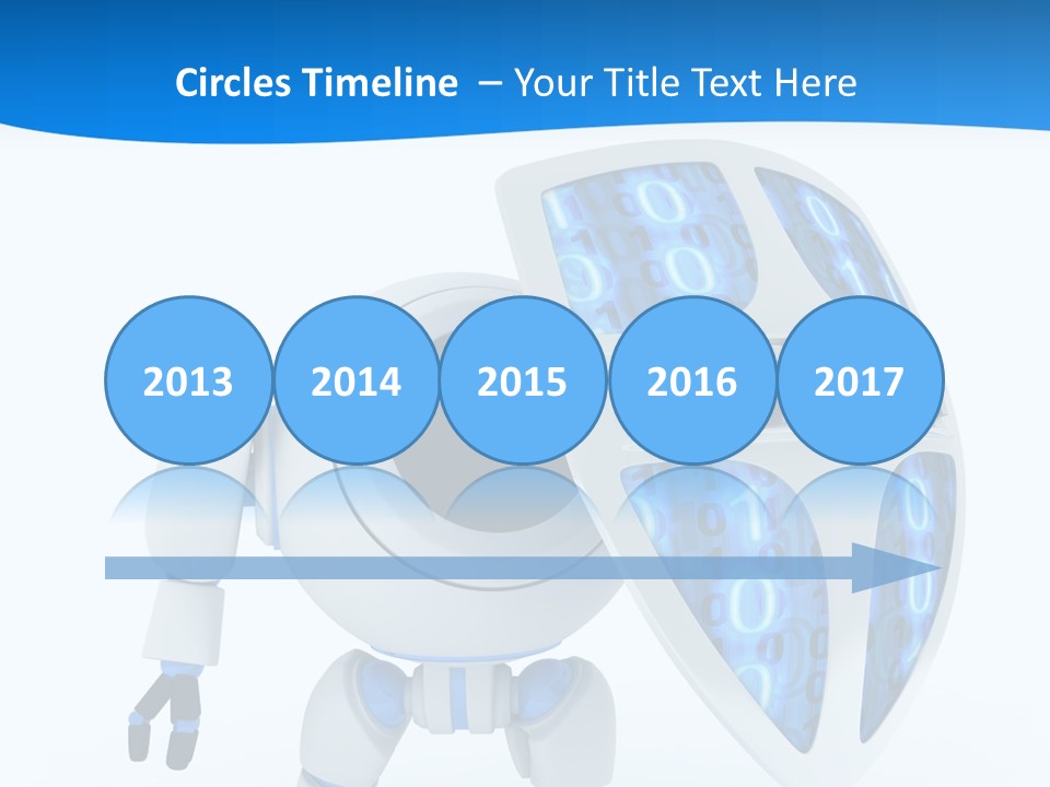 Isolated Robot Internet PowerPoint Template