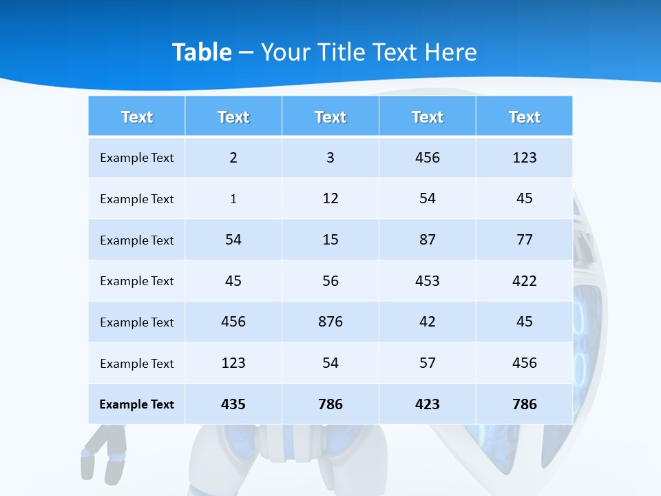 Isolated Robot Internet PowerPoint Template