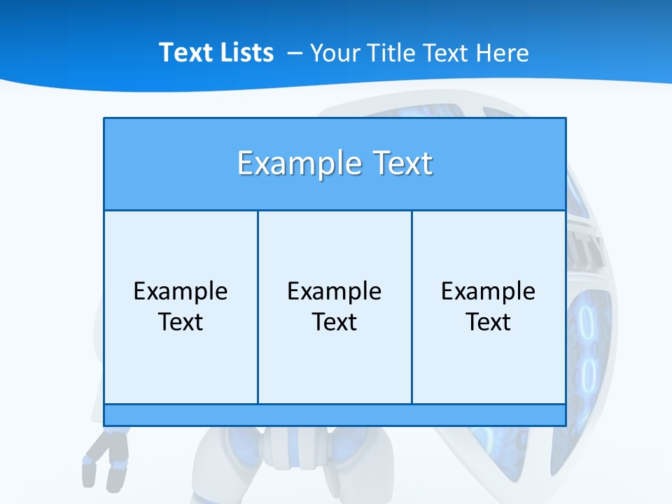 Isolated Robot Internet PowerPoint Template