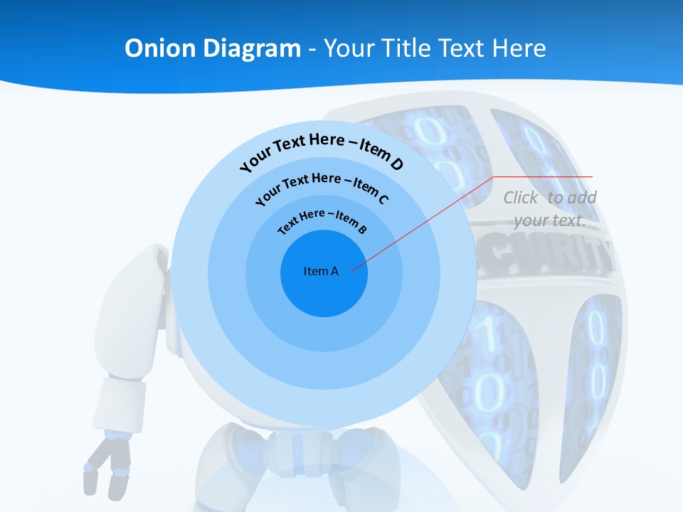 Isolated Robot Internet PowerPoint Template