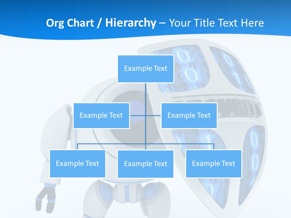 Isolated Robot Internet PowerPoint Template