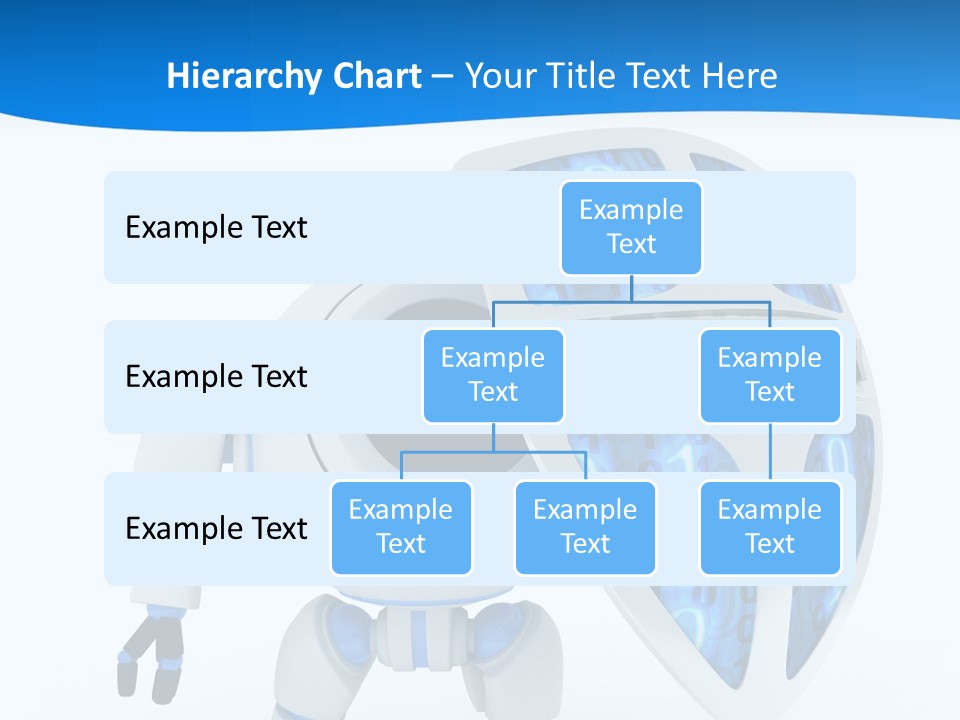 Isolated Robot Internet PowerPoint Template
