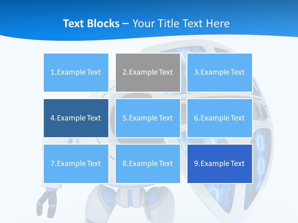 Isolated Robot Internet PowerPoint Template