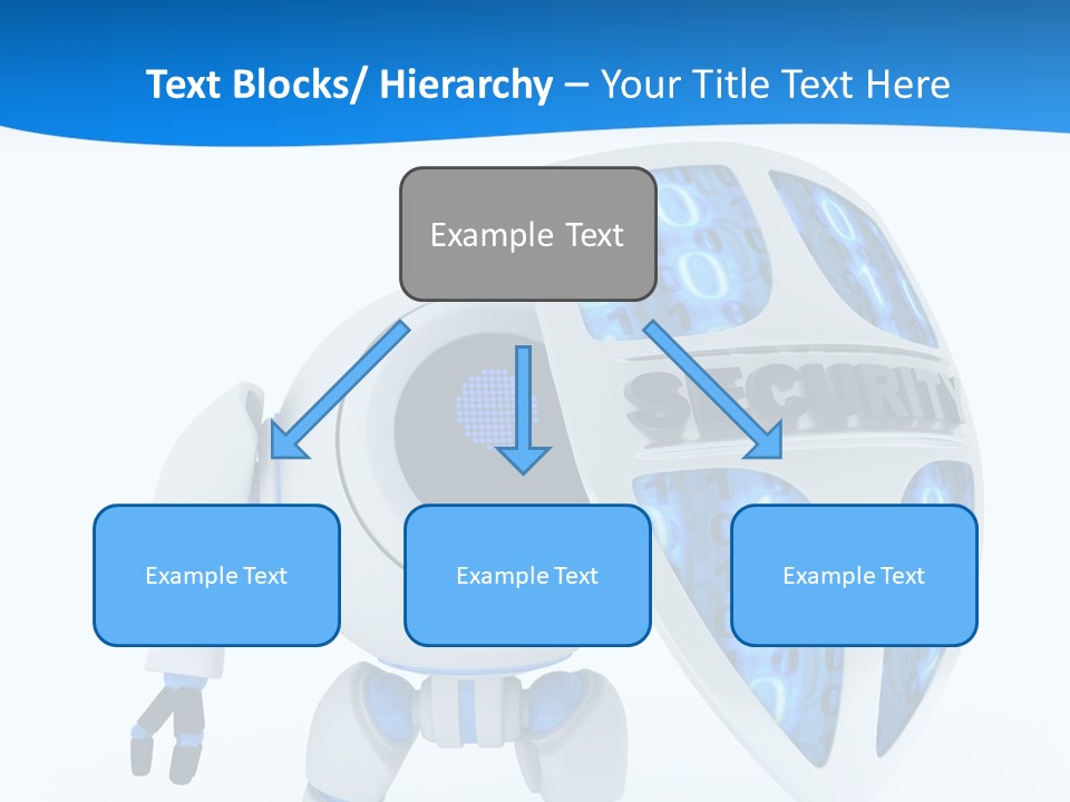 Isolated Robot Internet PowerPoint Template