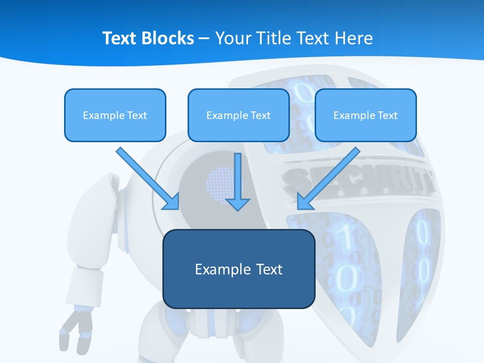 Isolated Robot Internet PowerPoint Template