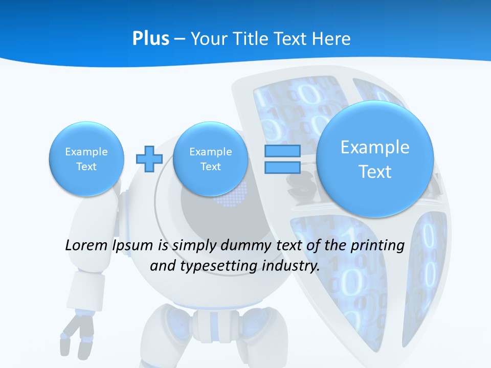 Isolated Robot Internet PowerPoint Template