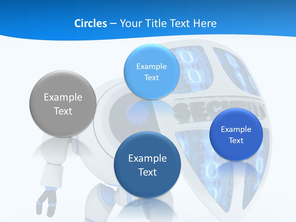 Isolated Robot Internet PowerPoint Template