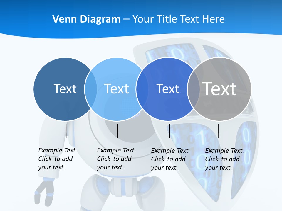 Isolated Robot Internet PowerPoint Template